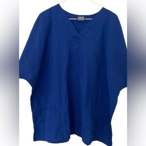 Cherokee Workwear Blue V-neck scrubs women tops 2xl